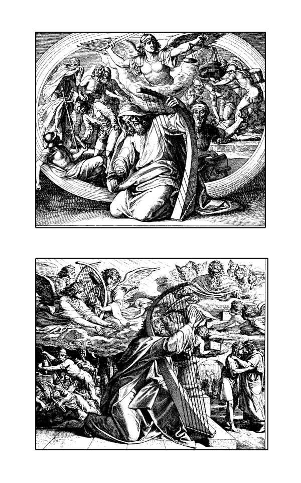 David Giving Psalms II by Scripture on the Walls